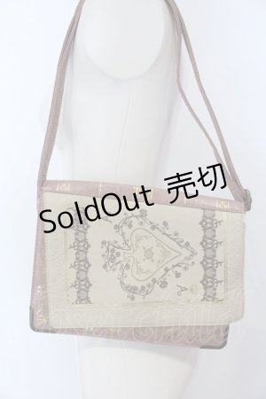 画像: axes femme / トランプ型バッグ  ピンク×アイボリー O-25-04-22-006-AX-BG-IG-ZT087