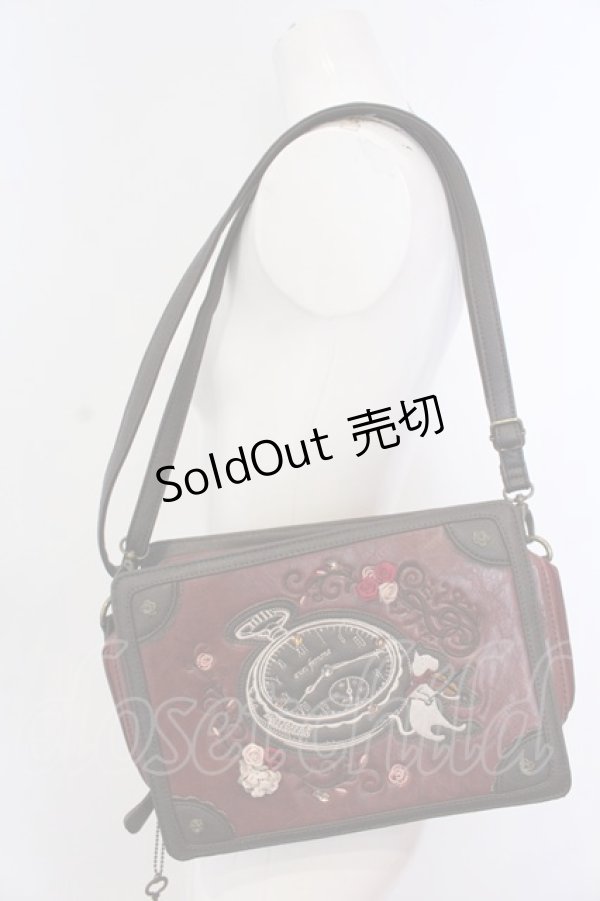 画像2: axes femme / トランク風メルヘンバッグ  ワイン O-25-04-22-009-AX-BG-IG-OS (2)