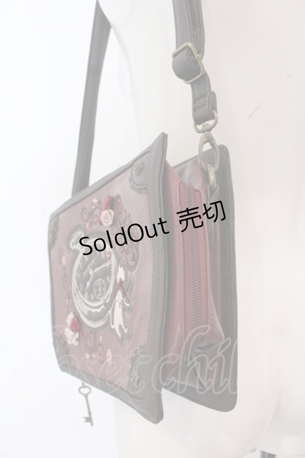 画像4: axes femme / トランク風メルヘンバッグ  ワイン O-25-04-22-009-AX-BG-IG-OS (4)