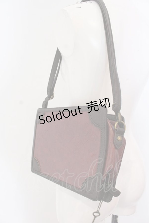 画像5: axes femme / トランク風メルヘンバッグ  ワイン O-25-04-22-009-AX-BG-IG-OS (5)