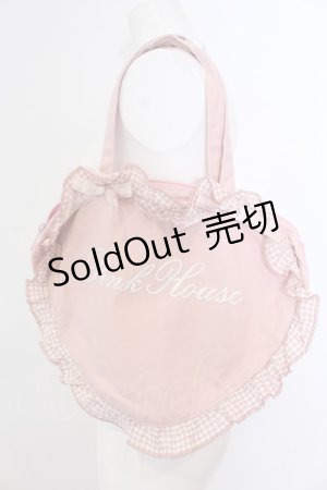 画像: PINK HOUSE / ハートフリルバッグ  ピンク O-25-04-22-012-LO-BG-IG-OS