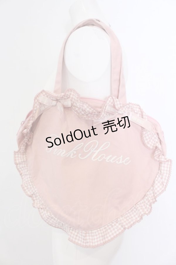 画像1: PINK HOUSE / ハートフリルバッグ  ピンク O-25-04-22-012-LO-BG-IG-OS (1)