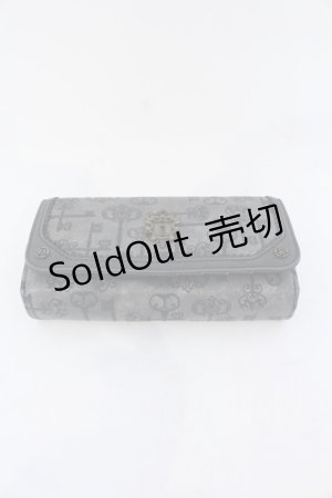 画像: axes femme / 鍵モチーフ長財布  グレー×クロ O-25-04-22-015-AX-ZA-IG-OS