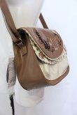 画像3: axes femme / シルエット柄ショルダーバッグ  ブラウン O-25-04-22-003-AX-BG-IG-ZT308 (3)