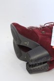 画像7: axes femme / ファーボンボンロングブーツ L ワイン O-25-04-22-018-AX-SH-IG-ZT308 (7)