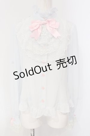 画像: Angelic Pretty / Sweetieジャボブラウス  サックス O-25-04-24-028-AP-BL-IG-OS