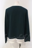 画像4: INGEBORG / パイピングアクセントカーディガン 4 グリーン O-25-04-24-060-LO-TO-IG-OS (4)