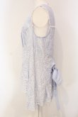 画像2: INGEBORG / ストライプフラワー刺繍ノースリーブブラウス 3 サックス O-25-04-24-066-LO-BL-IG-OS (2)