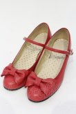 画像1: Leur Getter / リボン付本革シューズ 22.5cm アカ O-25-04-24-093-LU-SH-IG-OS (1)
