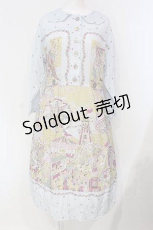 画像: Jane Marple Dans Le Salon / La fete foraineワーキングドレス M サックス O-25-04-24-011-JM-OP-IG-OS
