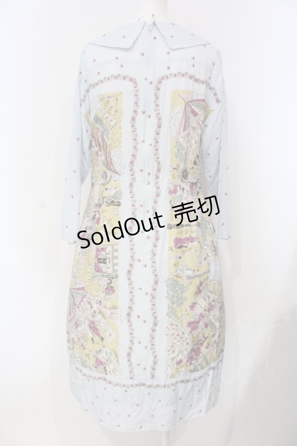 画像4: Jane Marple Dans Le Salon / La fete foraineワーキングドレス M サックス O-25-04-24-011-JM-OP-IG-OS (4)