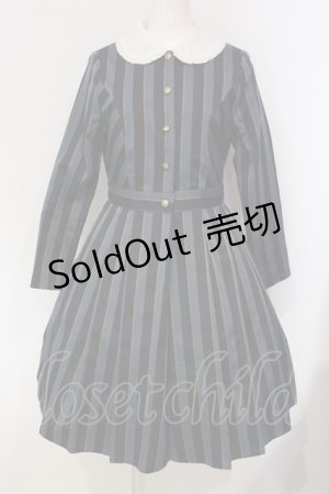 画像: Jane Marple / Regimental stripe lycee onepice M ネイビー O-25-04-24-012-JM-OP-IG-OS