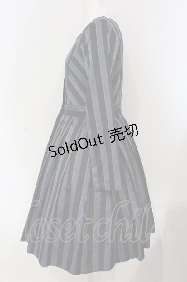 画像3: Jane Marple / Regimental stripe lycee onepice M ネイビー O-25-04-24-012-JM-OP-IG-OS (3)