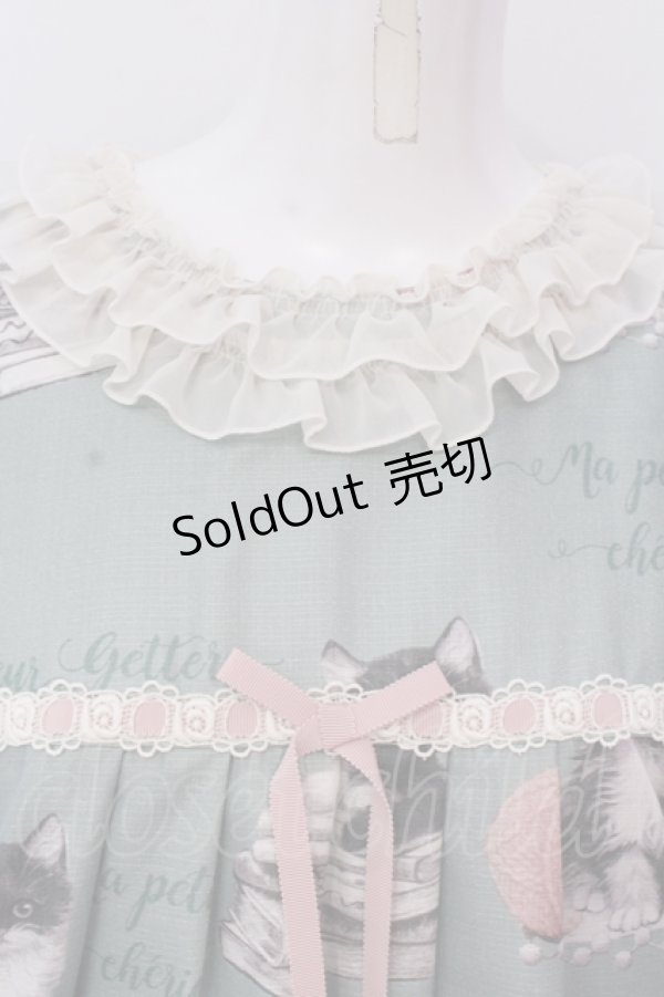 画像2: Leur Getter / Leur Kitten袖付きワンピース  ミント O-25-04-24-014-LU-OP-IG-OS (2)