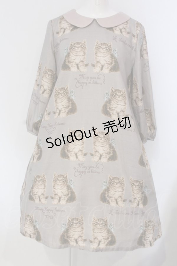 画像1: Leur Getter / Leur Catワンピース  グレージュ O-25-04-24-015-LU-OP-IG-OS (1)