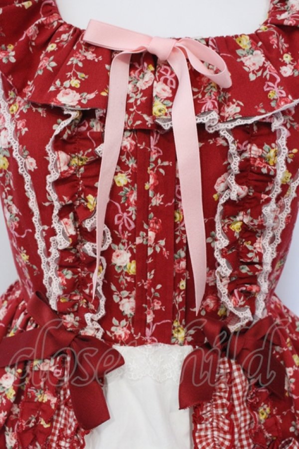 画像2: Angelic Pretty / Petit Bouquetジャンパースカート  アカ O-25-04-24-020-AP-OP-IG-OS (2)