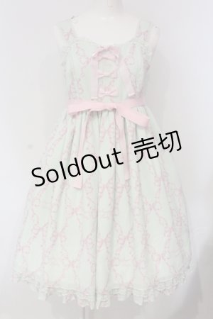 画像: Angelic Pretty / Sweetie Ribbonジャンパースカート  ミント O-25-04-24-024-AP-OP-IG-OS