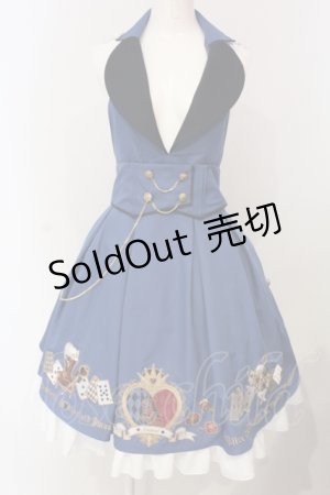 画像: Amavel / Fantasic Wanderlandsホルタージャンパースカート  ブルー O-25-04-24-025-CA-OP-IG-OS