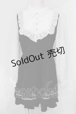 画像: axes femme / キャット刺繍セットアップ F クロ×シロ O-25-04-26-001-AX-OP-OW-OS