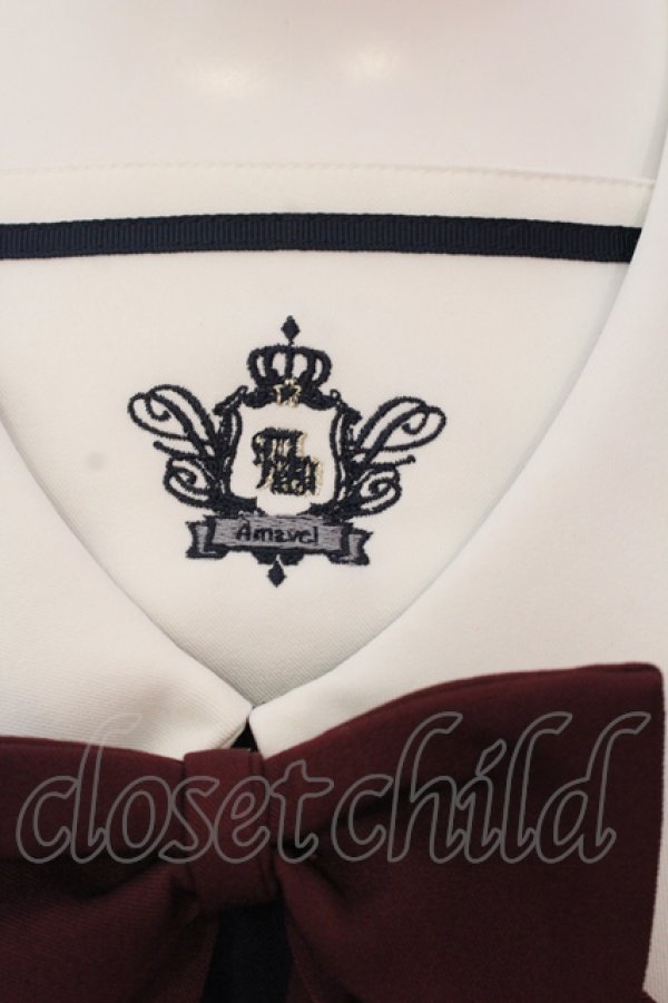 画像2: Amavel / Crown Emblem Setup風セーラーワンピース  ネイビー O-25-04-26-027-CA-OP-IG-OS (2)