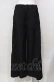 画像3: ALGONQUINS / ワイドパンツ  ブラック O-25-04-26-004-AL-PA-IG-OS (3)