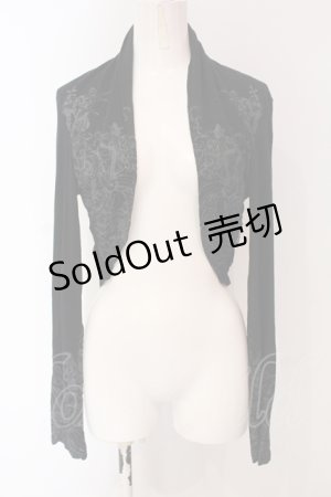 画像: Ozz Croce / カットソーボレロ  ブラック O-25-04-26-045-OO-TO-OW-OS