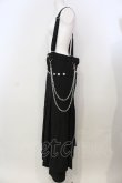 画像2: ALGONQUINS / スタッズフラップサスペンダーワイドパンツ  ブラック O-25-04-26-006-AL-PA-IG-OS (2)