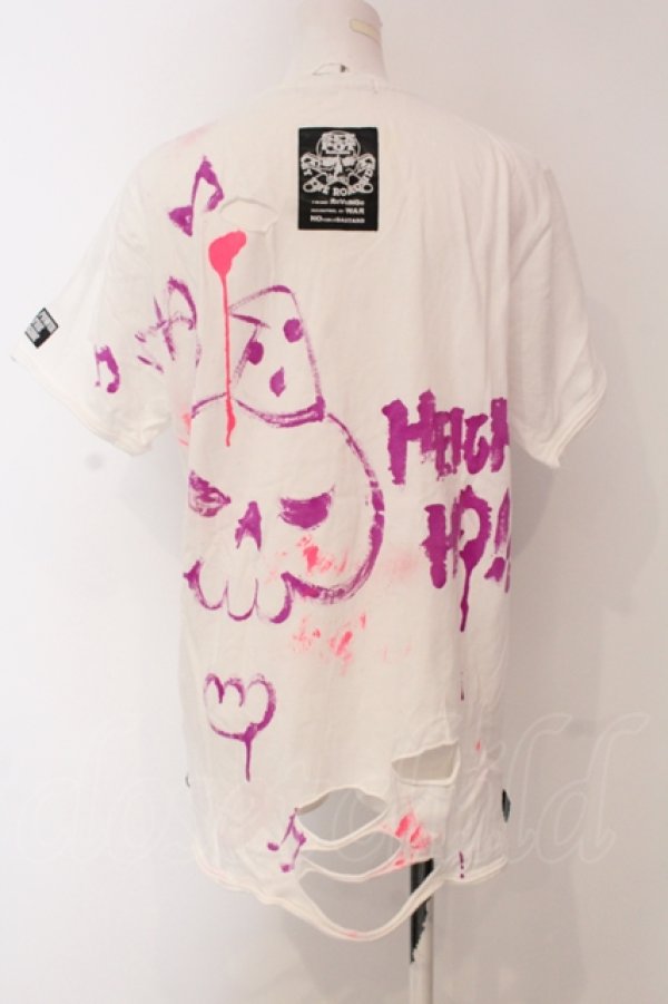 画像3: SEX POT ReVeNGe / カスタムダメージTシャツ L ホワイト O-25-04-26-059-SP-TO-IG-OS (3)
