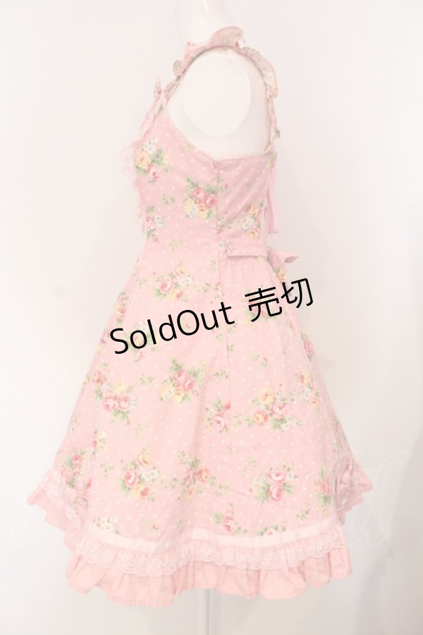 画像3: Angelic Pretty / ローズアフタヌーンジャンパースカート  ピンク O-25-04-26-008-AP-OP-OW-OS (3)