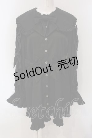 画像: axes femme POETIQUE / メニーメニーリボンワンピース M クロ O-25-04-26-081-AX-OP-OW-OS