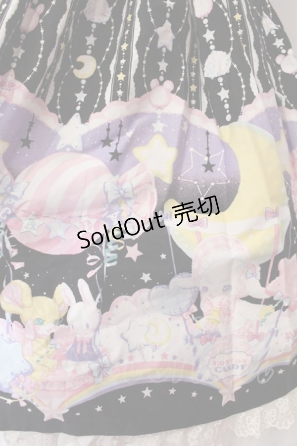 画像4: Angelic Pretty / Cotton Candy Shopサロペット  クロ O-25-04-26-009-AP-OP-OW-OS (4)