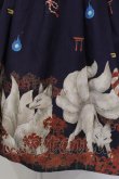 画像3: axes femme kawaii / 彼岸の白狐会柄ジャンスカ M パープル O-25-04-26-016-AX-OP-OW-OS (3)
