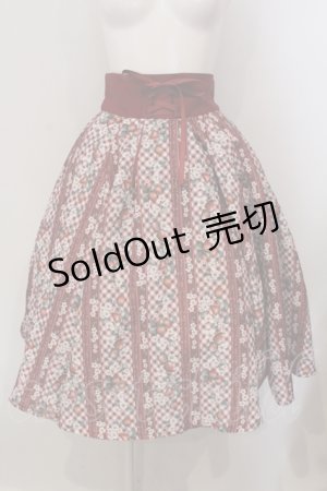 画像: axes femme / ストロベリーチェック柄スカート F アカ O-25-04-26-017-AX-SK-OW-OS