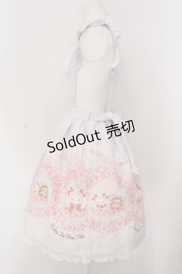 画像4: BABY,THE STARS SHINE BRIGHT / SA KU RAくみゃちゃん柄スカート  サックス O-25-04-26-020-BA-SK-IG-OS (4)