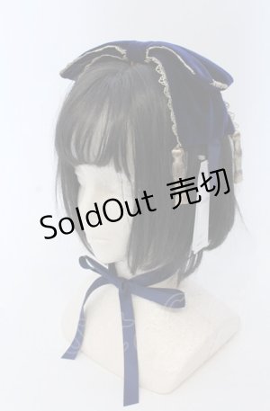 画像: axes femme kawaii / タッセル付リボンヘッドドレス  ブルー O-25-04-27-034-AX-AC-OW-OS