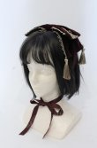 画像1: axes femme kawaii / タッセル付リボンヘッドドレス  ワイン O-25-04-27-035-AX-AC-OW-OS (1)