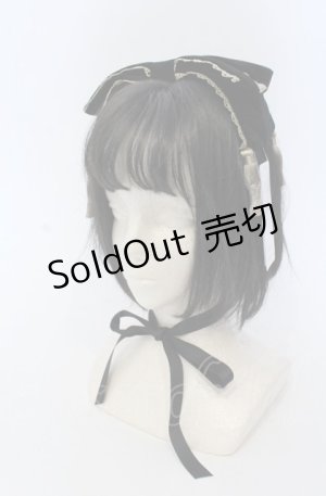 画像: axes femme kawaii / タッセル付リボンヘッドドレス  クロ O-25-04-27-036-AX-AC-OW-OS