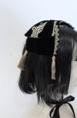 画像2: axes femme kawaii / タッセル付リボンヘッドドレス  クロ O-25-04-27-036-AX-AC-OW-OS (2)