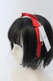 画像1: axes femme kawaii / レースリボンカチューシャ  アカ O-25-04-27-038-AX-AC-OW-OS (1)