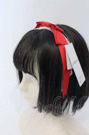 画像: axes femme kawaii / レースリボンカチューシャ  アカ O-25-04-27-038-AX-AC-OW-OS