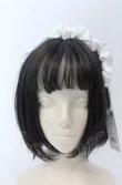 画像2: Fickle Bebe / サテンフリルカチューシャ  シロ O-25-04-27-042-0-AC-IG-OS (2)