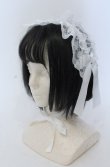 画像1: Angelic Pretty / パールリボンレースヘッドドレス  シロ O-25-04-27-044-AP-AC-OW-OS (1)