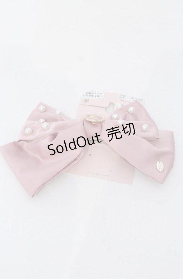 画像1: m petit by misako / AM*NIPLバレッタ  ピンク O-25-05-27-1023-LO-AC-IG-ZT444-F003 (1)