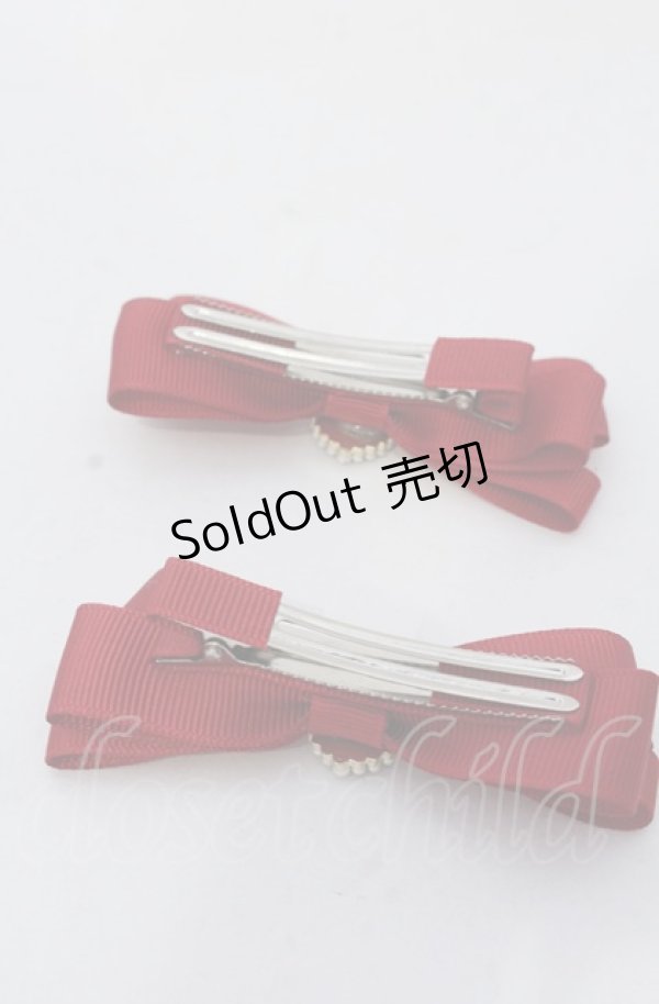 画像2: 【SALE】m petit by misako / TT*AM2Pクリップ  アカ O-25-05-30-1001-LO-AC-IG-ZT486-F003 (2)