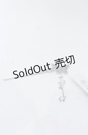 画像: axes femme / 薔薇装飾蝶々かんざし  シルバー O-25-04-27-064-AX-AC-OW-OS