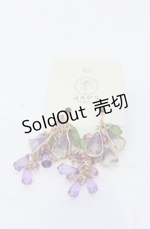 画像: axes femme / 藤の花モチーフイヤリング  ゴールド O-25-04-27-065-AX-AC-OW-OS