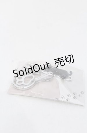 画像: axes femme / 2wayネコキークリップ シルバー クリップ:縦2 クリップ:横6.5 チェーン:全長9.2 O-25-04-27-069-AX-ZA-OW-OS