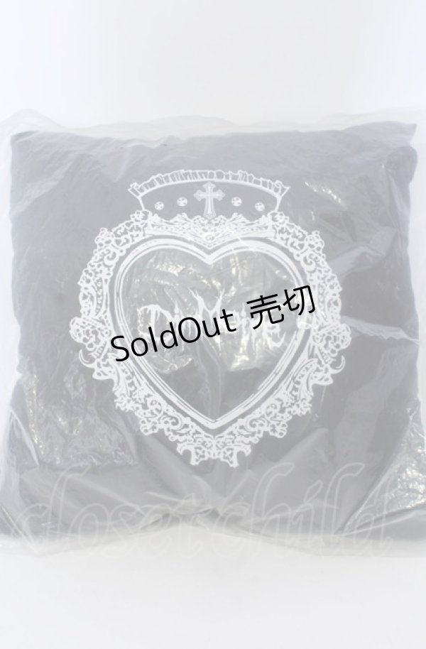 画像2: DimMoire / DimMoireロゴクッション 50ｃｍ×50ｃｍ（公式記載） ブラック O-25-04-27-091-PU-ZA-OW-OS (2)