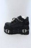 画像3: REFLEM / ボンテージデザインプラットフォームシューズ 23ｃｍ ブラック O-25-04-27-092-PU-SH-OW-OS (3)