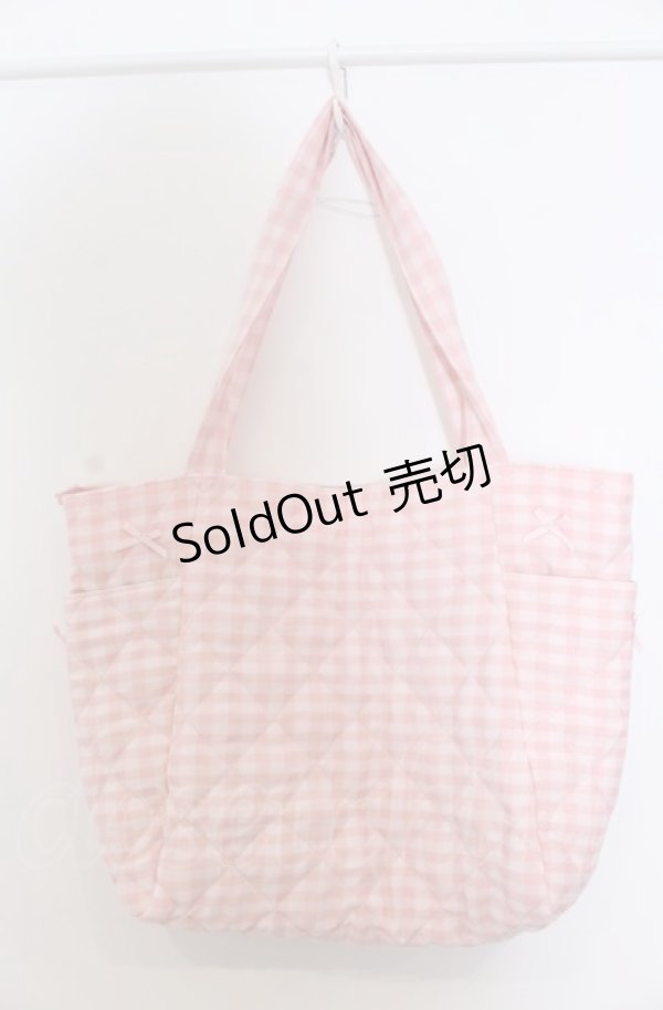 画像3: m petit by misako / AMリボンキルトCHECKバッグ  ピンク O-25-04-27-010-LO-BG-IG-ZT-K020 (3)